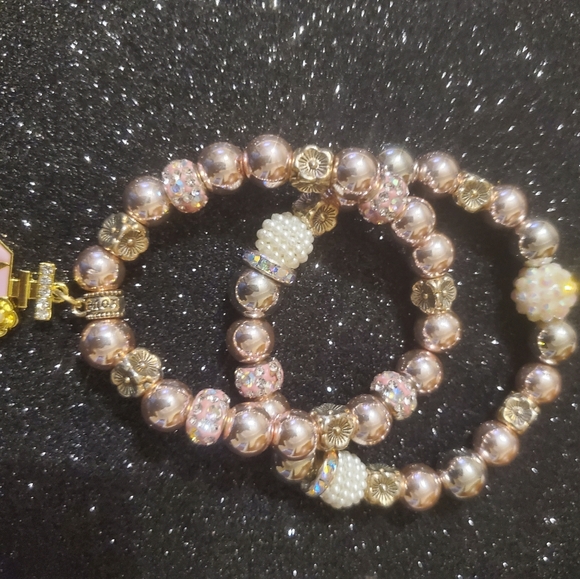 GORGEOUS DOUBLE-BRACELETS JUST IN TIME FOR MOM! ONE-OF-A-KIND!! - Picture 4 of 16